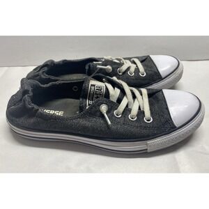 Converse Chuck Taylor All Star Shoreline Slip Wolf Gray/White Denim Womens Sz 10